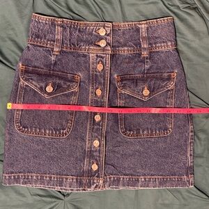Sezane Bettie Skirt Deep Blue - Size 4